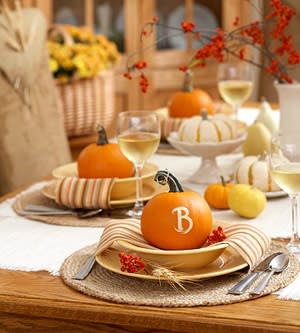 Pumpkin Place Setting