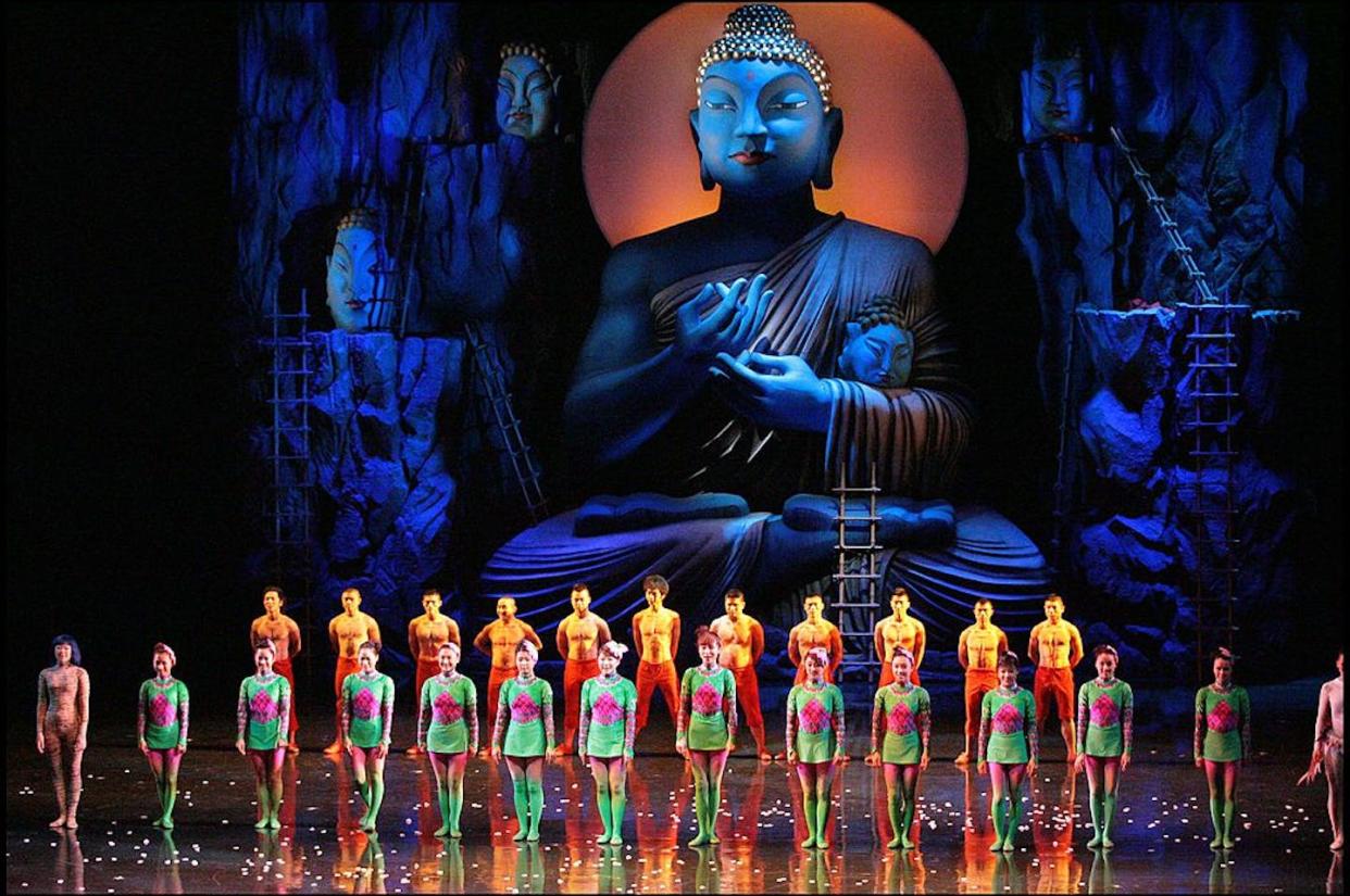 'Monkey: Journey To The West,' a nine-act opera adaptation performed at the Chatelet Theater in France. <a href="https://www.gettyimages.com/detail/news-photo/monkey-journey-to-the-west-9-acts-opera-at-the-chatelet-news-photo/171031522?adppopup=true" rel="nofollow noopener" target="_blank" data-ylk="slk:Bertrand Rindoff Petroff/French Select via Getty Image;elm:context_link;itc:0;sec:content-canvas" class="link ">Bertrand Rindoff Petroff/French Select via Getty Image</a>
