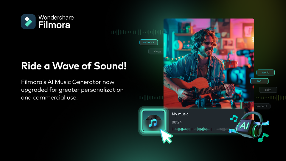 Filmora AI Music Generator