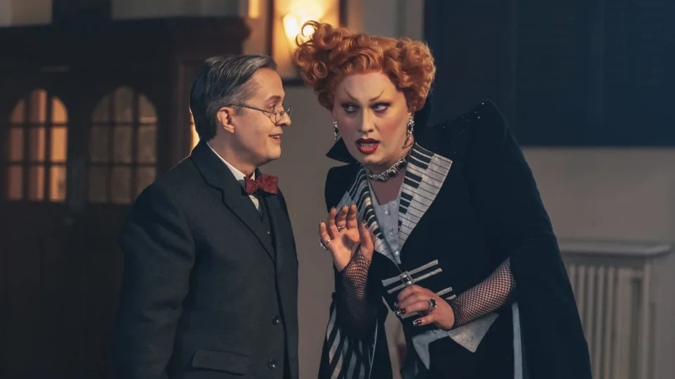 Jinkx Monsoon became a very memorable Doctor Who villain in The Devil's Chord. (BBC)