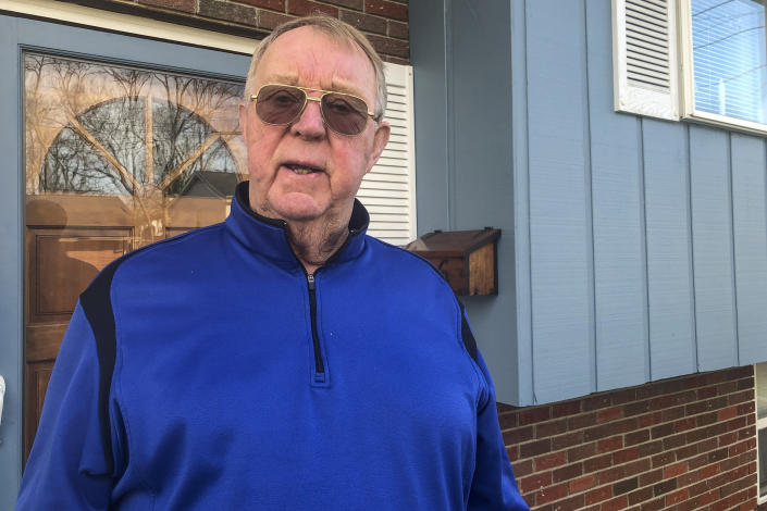 Retiree Andy Roberts is shown at his home Thursday, Jan. 13, 2022, in St. Albans, W.Va. For the first time in half a year, families Jan. 14, 2022, are going without a monthly deposit from the federal child tax credit. Roberts relied on the check to help raise his two young grandchildren, whom he and his wife adopted. (AP Photo/John Raby)