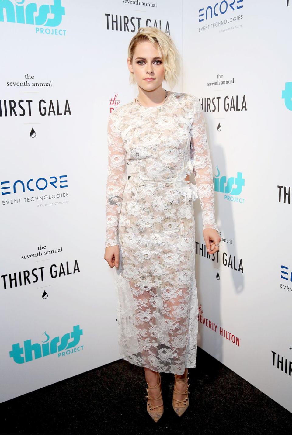 <p>Kristen Stewart in Preen by Thornton Bregazzi at the 7th Annual Thirst Gala at The Beverly Hilton Hotel in California, June 2016</p>