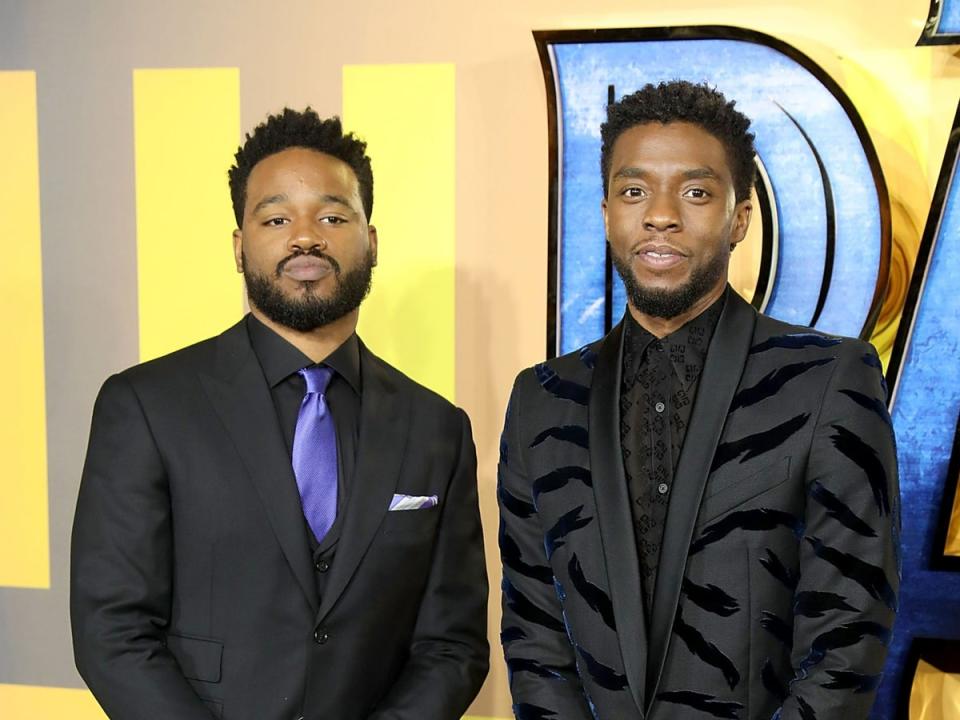 Ryan Coogler and Chadwick Boseman in 2018 (Tim P. Whitby/Getty Images)