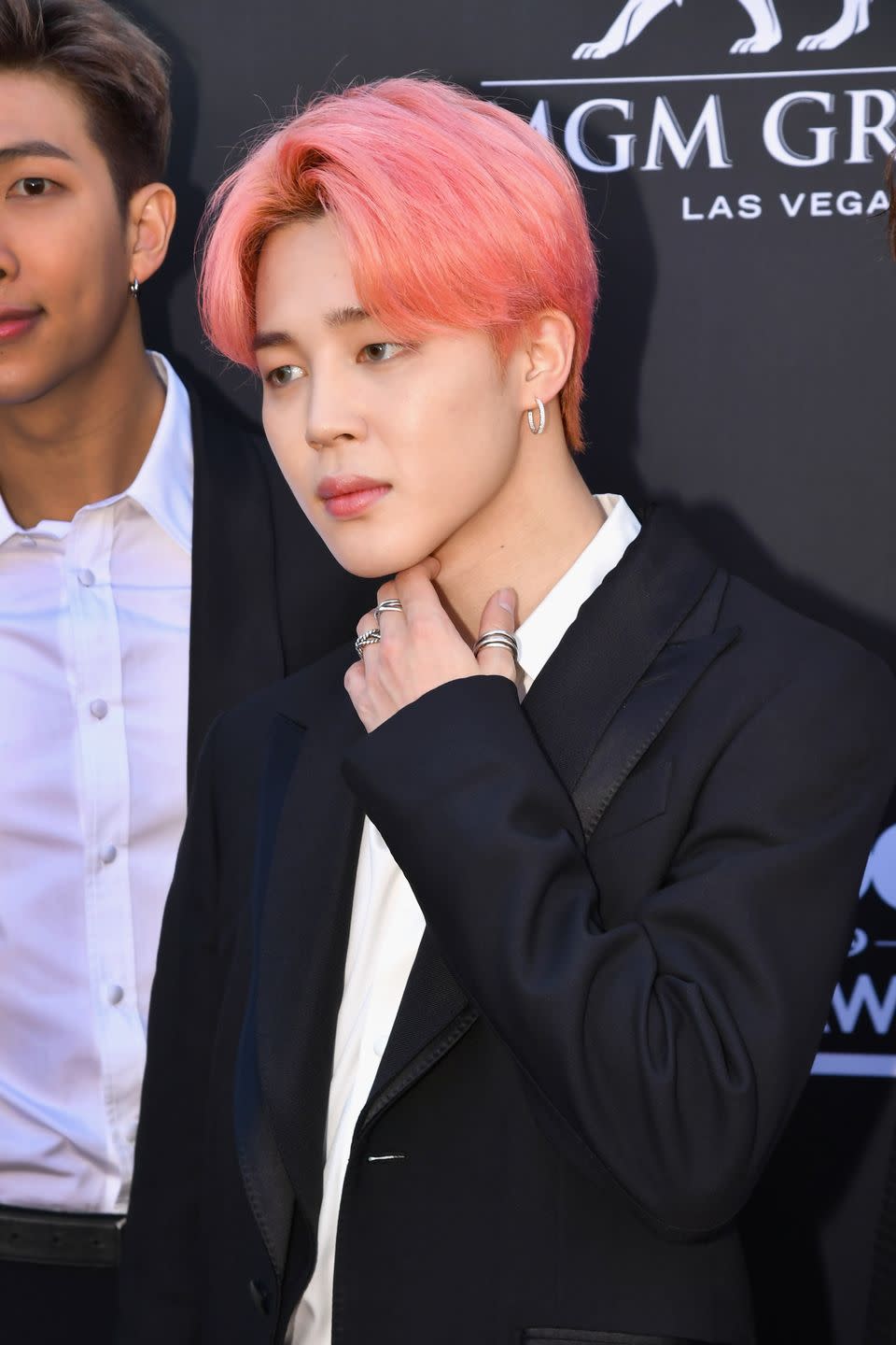 3) Jimin's Coral Hair