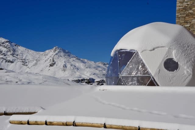 Igloo pods at Val Thorens