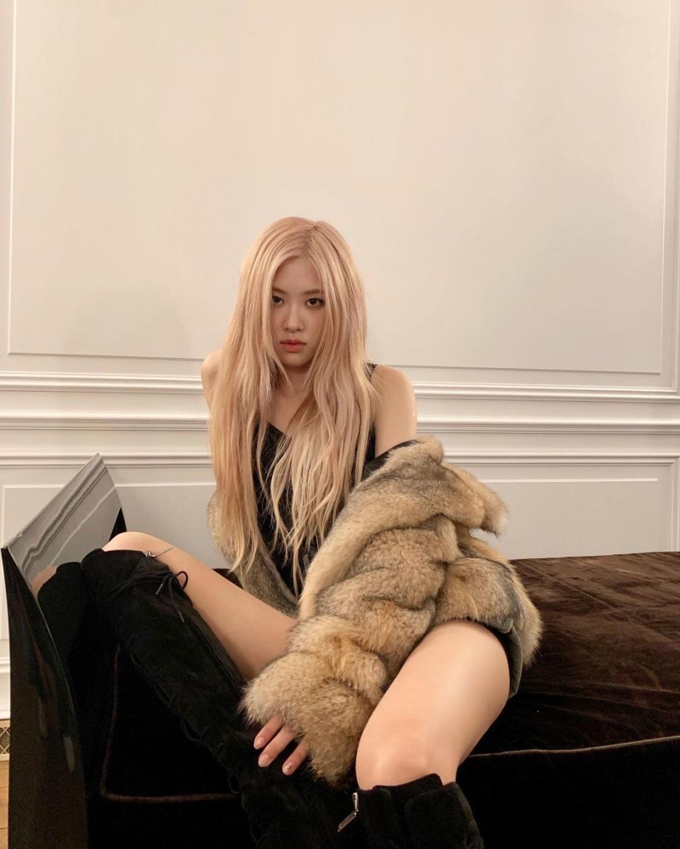 Blackpink's Rosé in Saint Laurent by Anthony Vaccarello