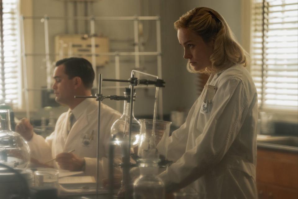 Force of nature: Brie Larson plays Elizabeth Zott in ‘Lessons in Chemistry’ (Apple TV+)