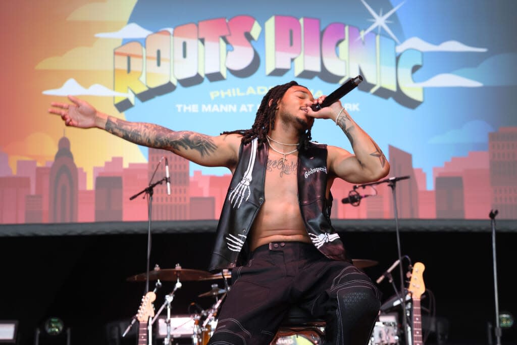 Tone Stith performs during the 2022 Roots Picnic at The Mann at Fairmount Park on June 05, 2022 in Philadelphia, Pennsylvania. (Photo by Taylor Hill/Getty Images for Live Nation Urban)