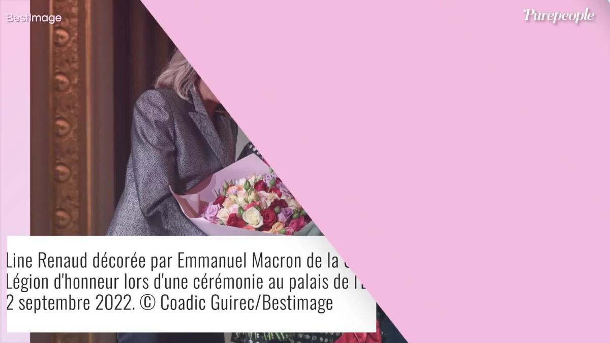 Line Renaud Petits bisous d'Emmanuel Macron et émotion immense pour