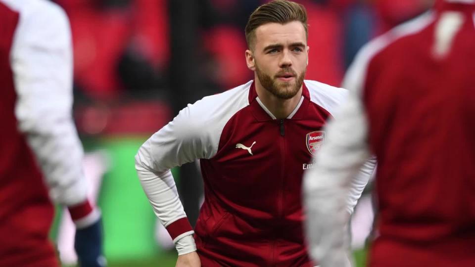 <p>Going nowhere: Calum Chambers looks set to remain at Arsenal</p>