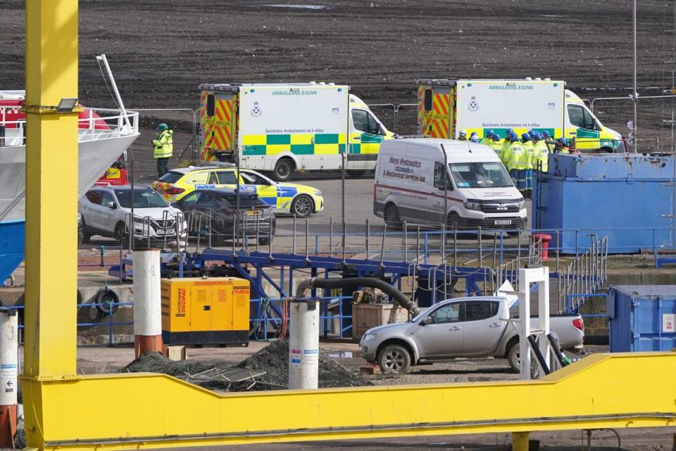 The incident at Imperial Dock has been described as “major” (PA)