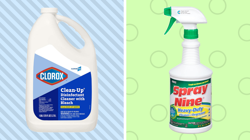 Household disinfectants are available at Amazon: Shop Clorox and Spray Nine. (Photo: Amazon)