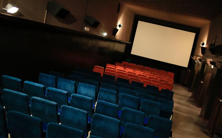 The screening room at the Admiral Kino movie theatre in Vienna is pictured on November 27, 2013