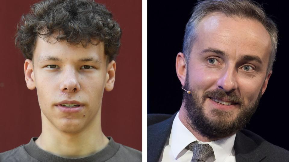 Fiete Korn (l) absolviert im Dezember ein Praktikum bei Jan Böhmermann.