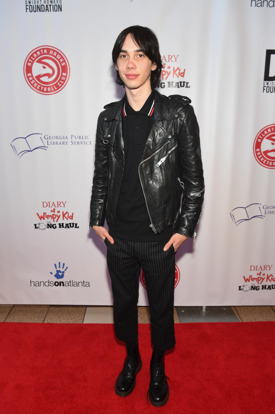 Charlie Wright  on the red carpet