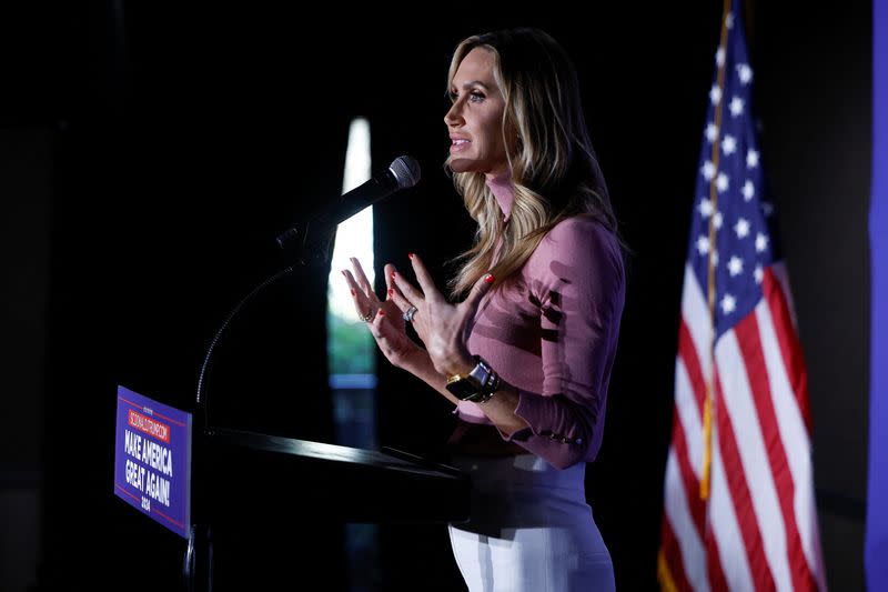 Lara Trump holds a "Team Trump" event, ahead of the South Carolina Republican primary election, in Beaufort