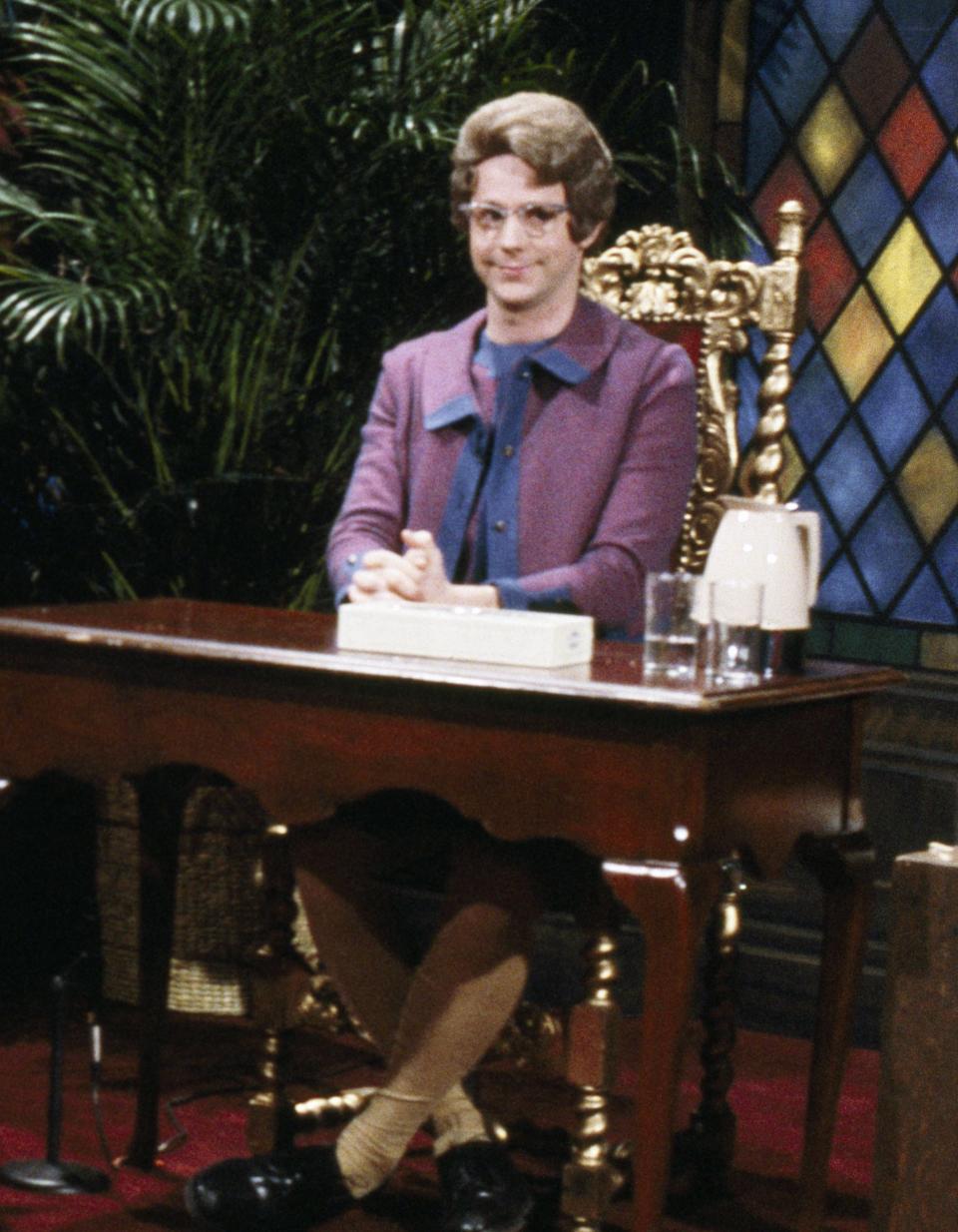 Dana Carvey as Church Lady during "Church Chat" skit