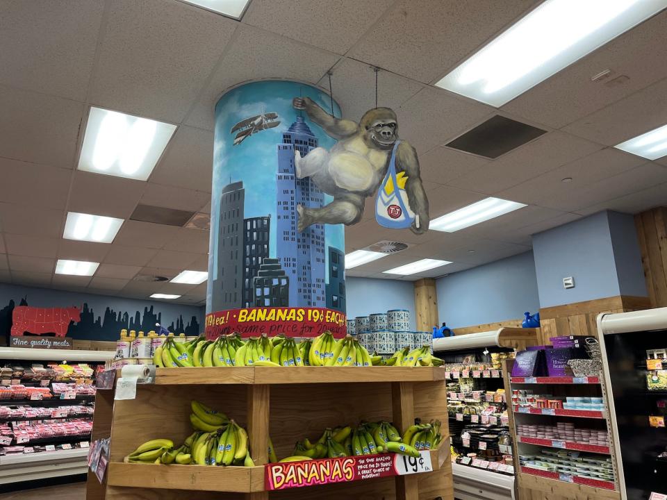 A King Kong display at Trader Joe's in New York City.