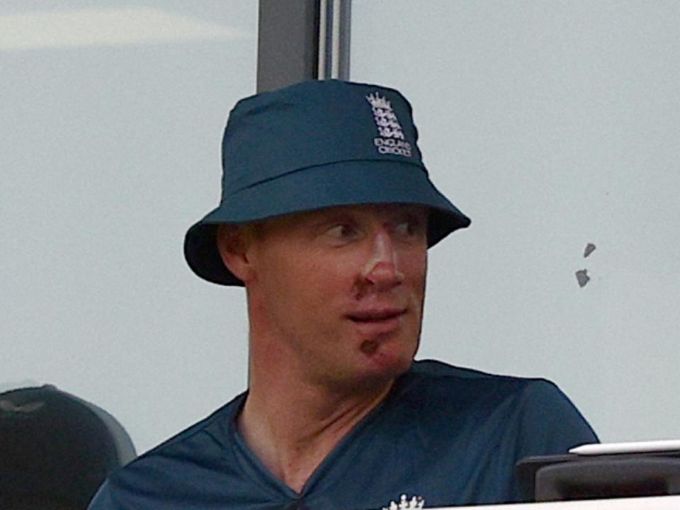 Freddie Flintoff at England cricket team’s opening one-day international against New Zealand on Friday (8 September) (Getty Images)