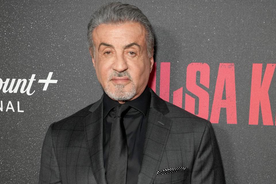 Sylvester Stallone attends the "Tulsa King" premiere on November 09, 2022 in New York City.