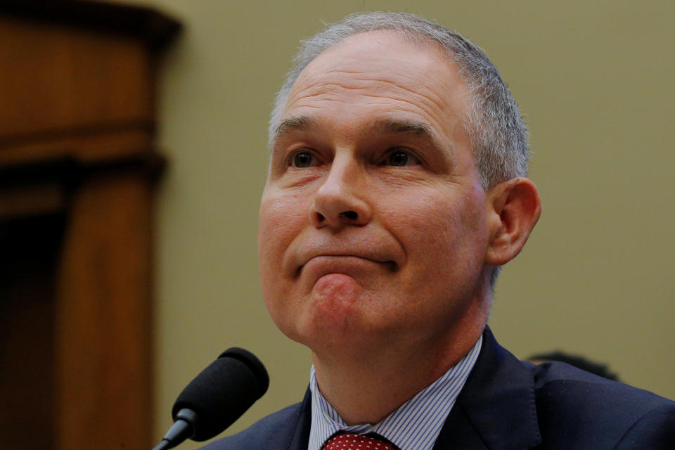 Environmental Protection Agency Administrator Scott Pruitt really wanted to help his wife open a Chick-fil-A franchise. (Photo: Brian Snyder / Reuters)