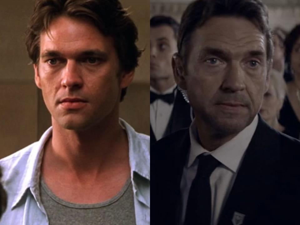 On the left: Dougray Scott in "Mission: Impossible II." On the right Scott on season one of "Batwoman."