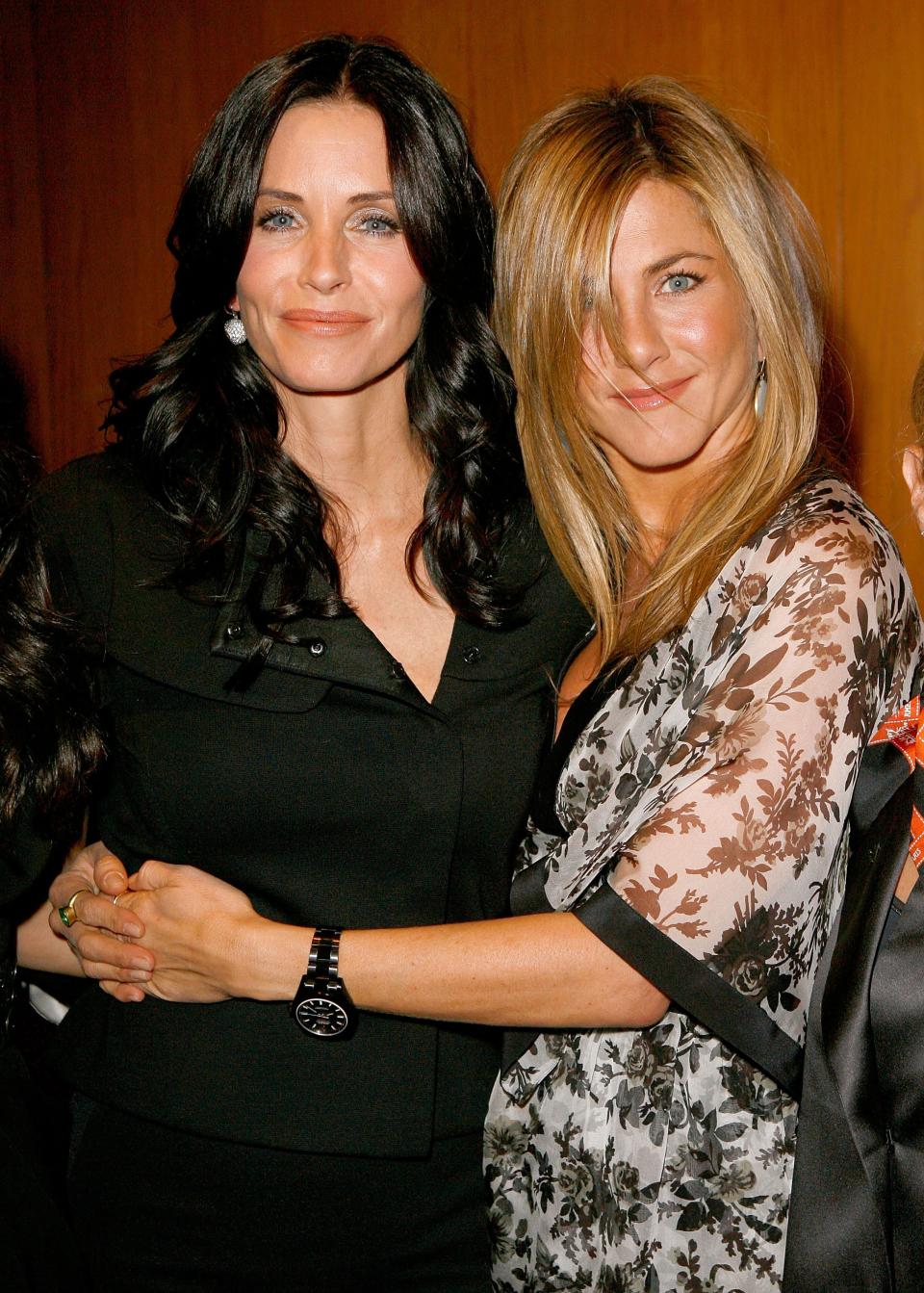 Courteney Cox and Jennifer Aniston