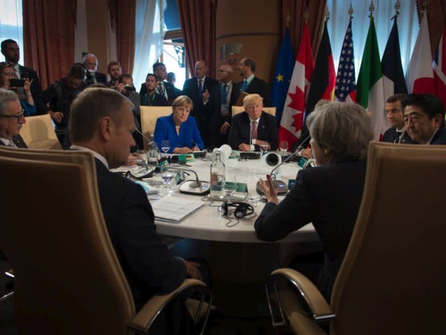 trump merkel g7 summit