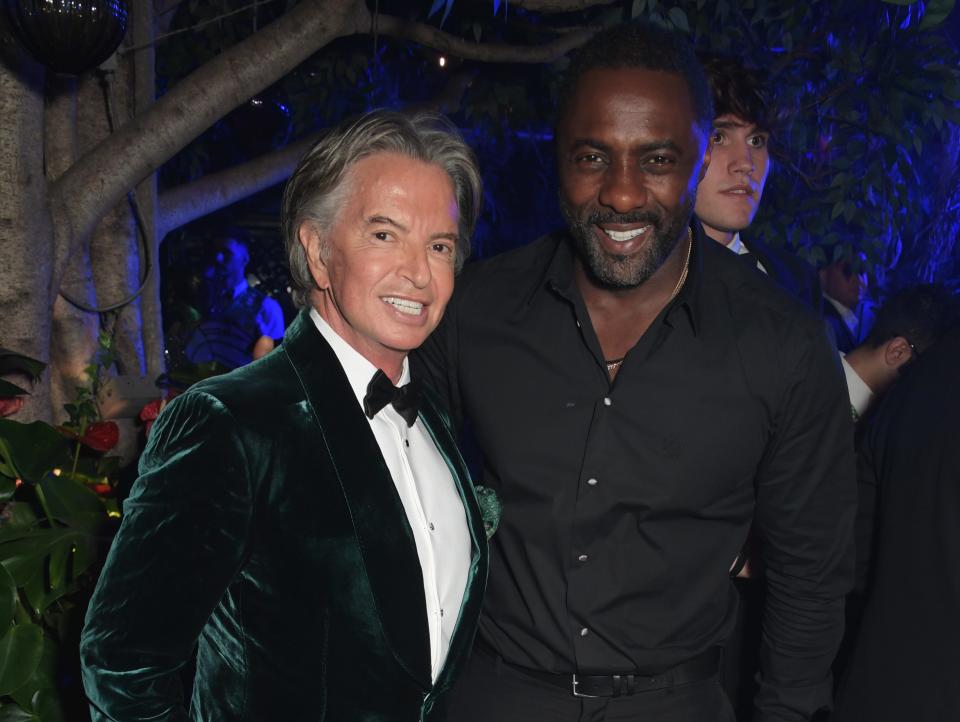 Richard Caring and Idris Elba attend Annabel's For The Amazon, a fundraising event at Annabel's to plant one million trees in the Amazon rainforest.