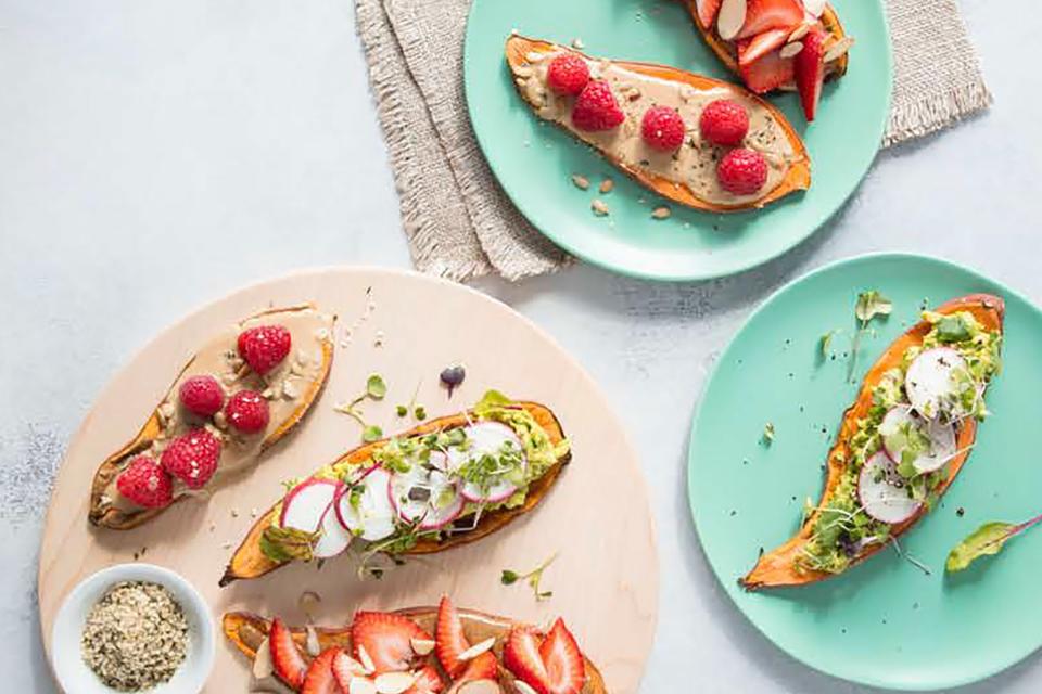 Sweet Potato Toasts with Toppings