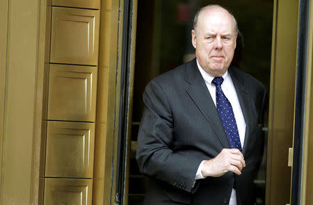 FILE PHOTO: Lawyer John Dowd exits Manhattan Federal Court in New York, U.S. on May 11, 2011. REUTERS/Brendan McDermid/File Photo