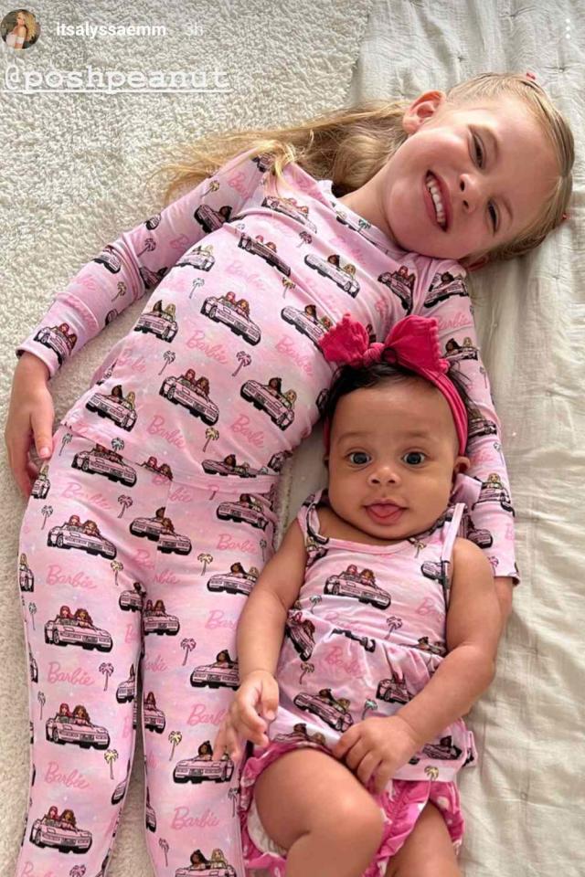 Alyssa Scott Shares Sweet Photo of Daughters Halo and Zeela in Matching  Pink Barbie Pajamas - Yahoo Sports