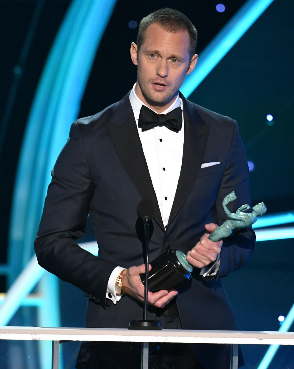 ALEXANDER SKARSGARD IS 'SHOCKED' & 'EMBARRASSED' BY HIS WIN