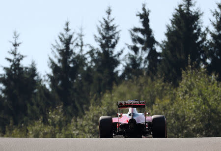 Belgium Formula One - F1 - Belgian Grand Prix 2016 - Francorchamps, Belgium - 27/8/16 - Ferrari's Kimi Raikkonen of Finland during the final practice session. REUTERS/Yves Herman