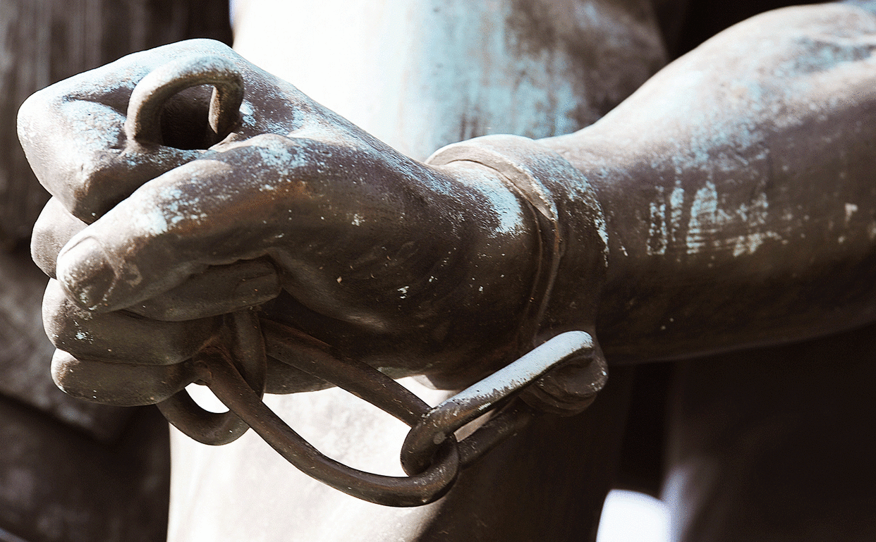 Detail der Emanzipationsstatue im Lincoln Park in Washington D.C. (Bild: Getty Images/Karen Bleier)