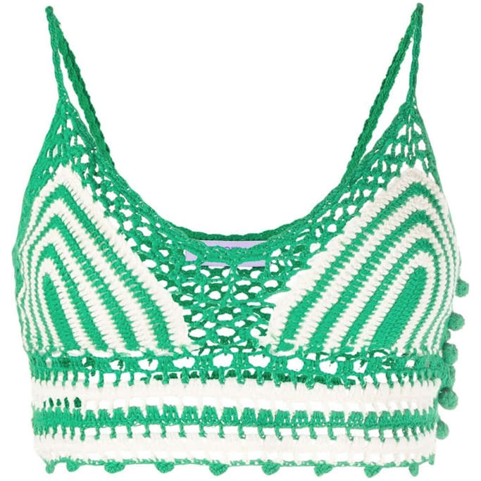 macramé-detail vest top