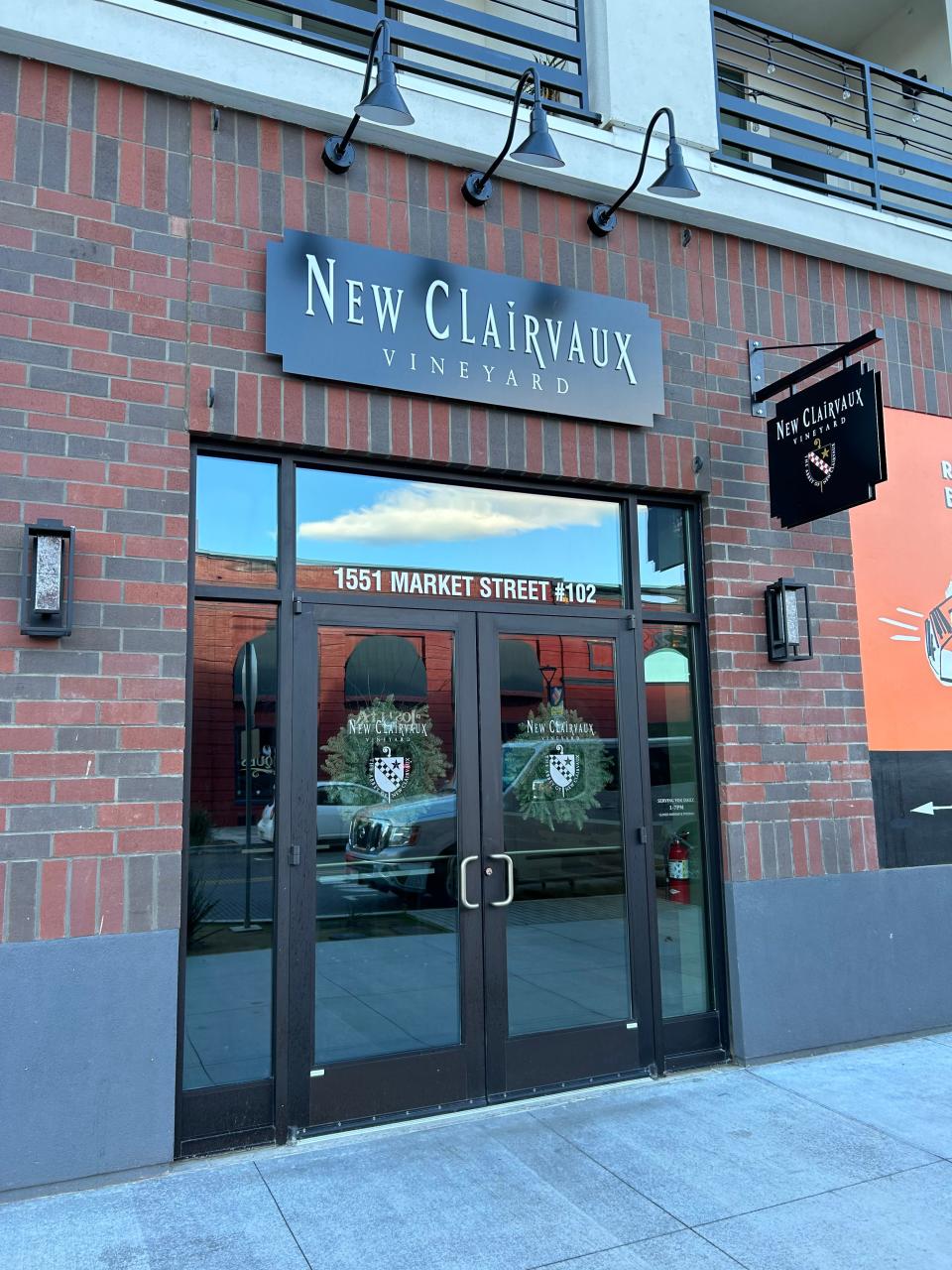 New Clairvaux opened its first off-site tasting room in 2023. The tasting room is in downtown Redding.