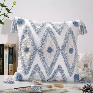 Oneslong Tufted Cotton Boho Throw Cushion Cover