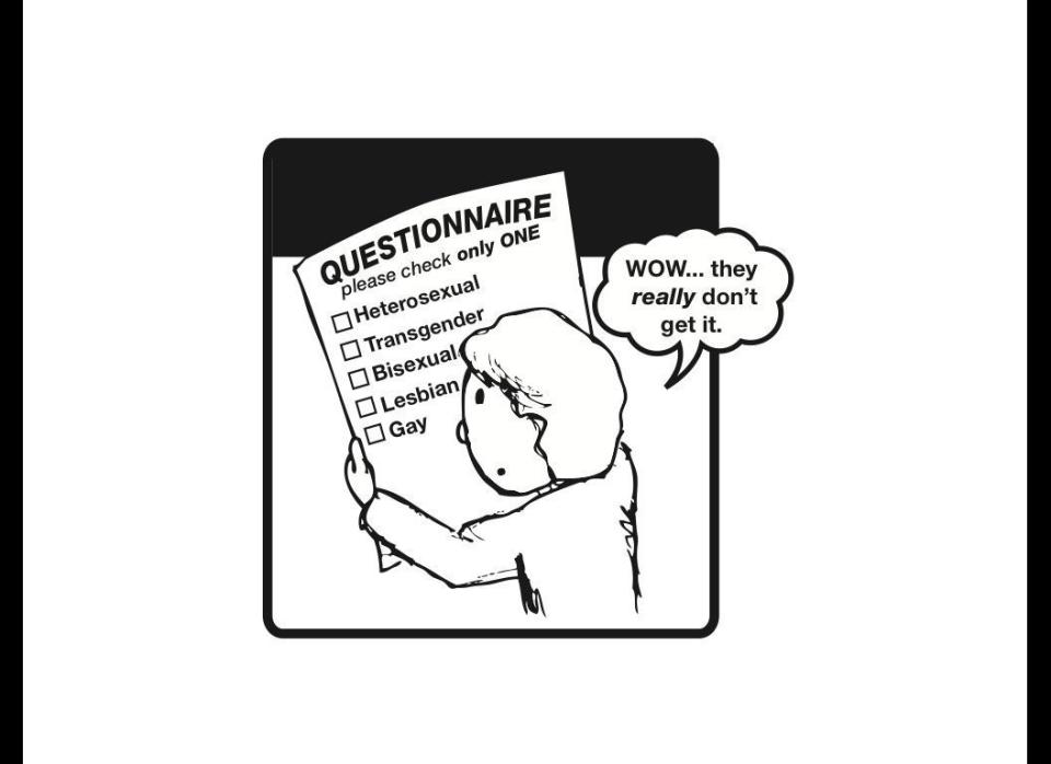 If we look at society as a diverse group of individuals where heterosexuality might be the most common sexual orientation but not necessarily normal, then we can more easily see that human sexual orientation varies: some people happen to be straight, some gay, some bisexual, and so on. This does not necessarily have anything to do with a person's gender identity or expression. 