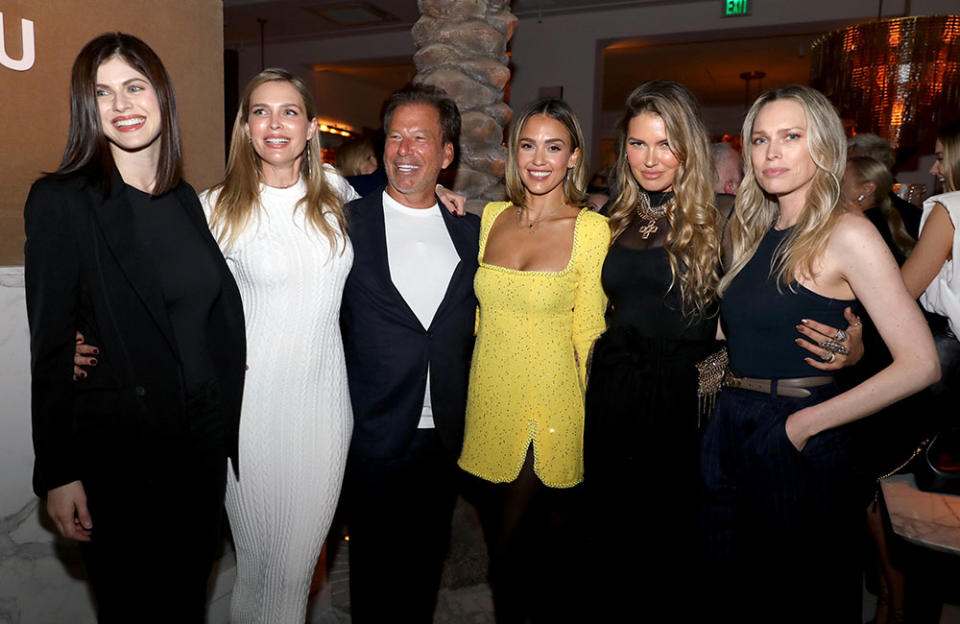 Alexandra Daddario, Sara Foster, Restoration Hardware CEO Gary Friedman, Jessica Alba, Bella Hunter and Erin Foster - Credit: Kelly Sullivan/Getty Images