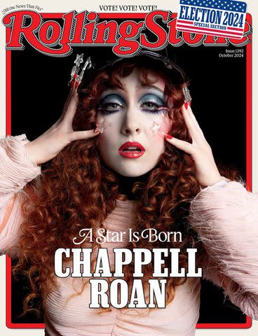 <p>Inez & Vinoodh</p> Chappell Roan on the October 2024 cover of 'Rolling Stone'