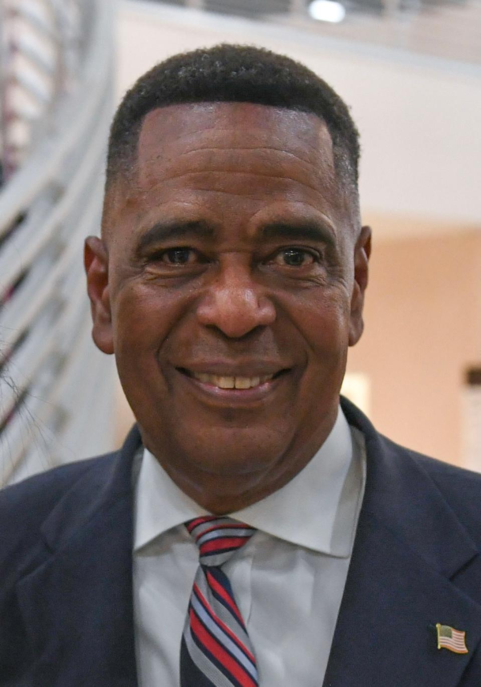 Stanley Campbell, Democrat candidate for U.S. Senate, is seen announcing his candidacy for the U.S. Senate. Campbell is entering the race on Wednesday, Nov. 15, 2023, in Fort Pierce, to take away Rick Scott’s seat.