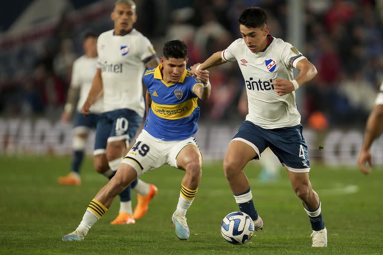 Jorman Campuzano durante el primer partido contra Nacional que terminó en un empate en 0