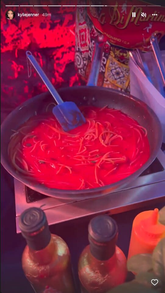 Kylie Jenner Shares a Glimpse at the Food Stations at Kourtney Kardashian, Travis Barker's Wedding. https://www.instagram.com/kyliejenner/.