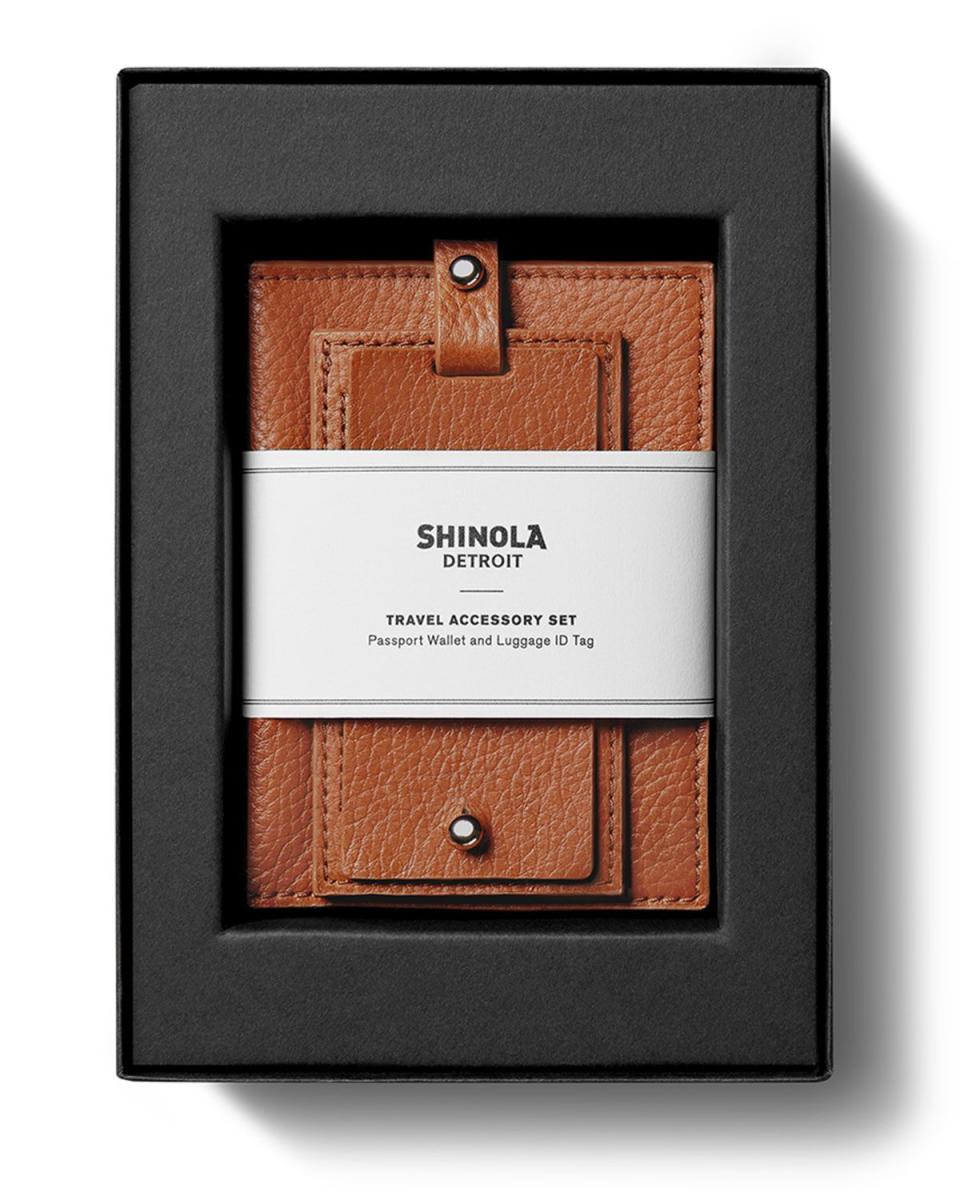 Men's Leather Travel Boxed Gift Set