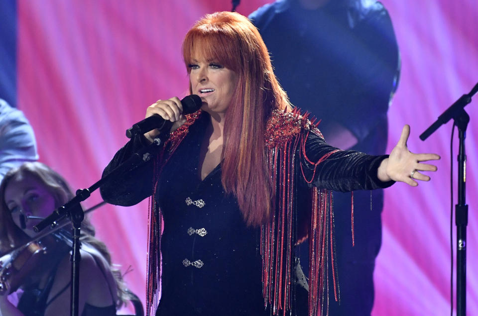 FILE - Wynonna Judd performs "I Want To Know What Love Is" at the CMT Music Awards on Sunday, April 2, 2023, at the Moody Center in Austin, Texas. Judd turns 59 on May 30. (Photo by Evan Agostini/Invision/AP, File)