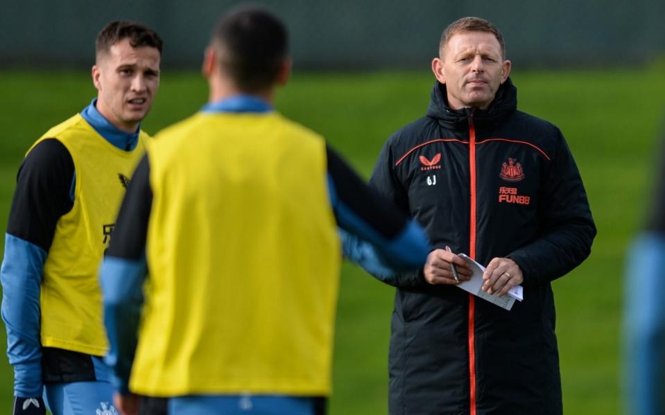 Graeme Jones takes Newcastle training - GETTY IMAGES