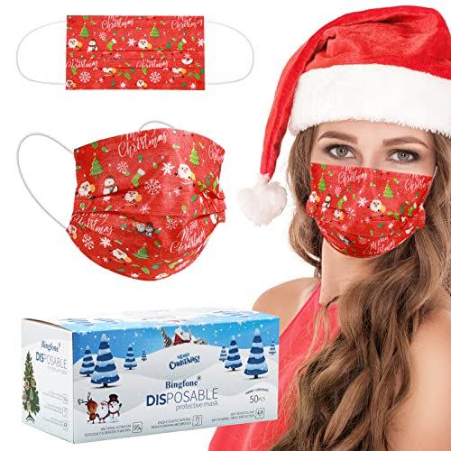 3) Christmas Face Mask Disposable Face Mask