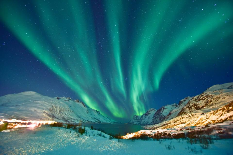 The northern lights in Norway.