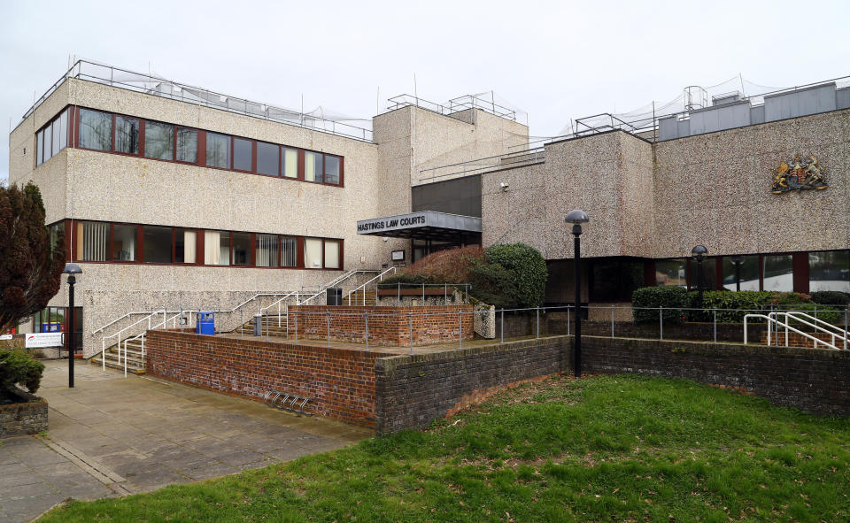 A view of Hastings Magistrates' Court in Hastings, East Sussex.